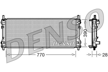 Радиатор охлаждения DENSO DRM10103
