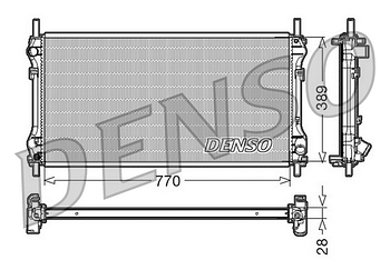 Радиатор охлаждения DENSO DRM10104