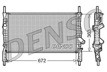 Радиатор охлаждения DENSO DRM10105