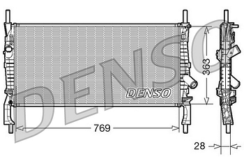 Радиатор охлаждения DENSO DRM10106