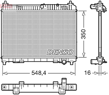 Радиатор охлаждения DENSO DRM10113