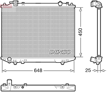 Радиатор охлаждения DENSO DRM10117