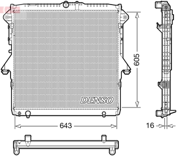 Радиатор охлаждения DENSO DRM10118