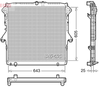 Радиатор охлаждения DENSO DRM10119