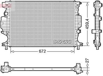 Радиатор охлаждения DENSO DRM10120