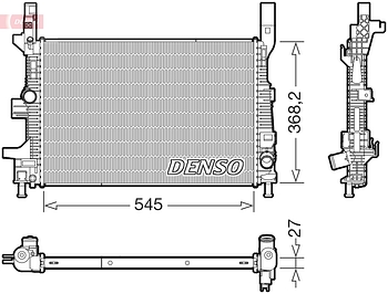 Радиатор охлаждения DENSO DRM10122