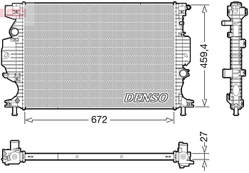 Радиатор охлаждения DENSO DRM10125