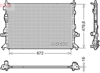 Радиатор охлаждения DENSO DRM10126