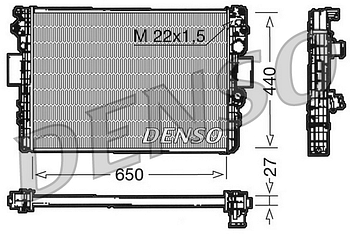 Радиатор охлаждения DENSO DRM12003