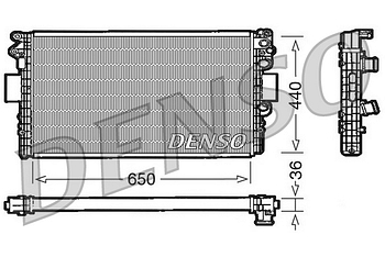 Радиатор охлаждения DENSO DRM12004