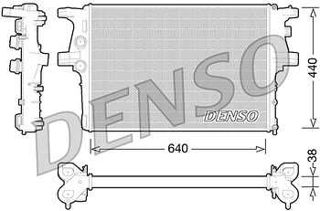 Радиатор охлаждения DENSO DRM12008