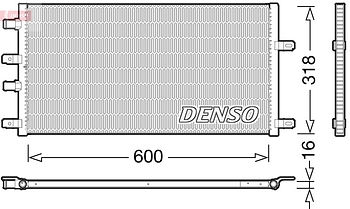 Радиатор охлаждения DENSO DRM12011