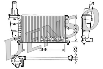 Радиатор охлаждения DENSO DRM13003