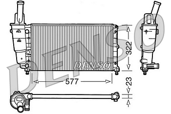 Радиатор охлаждения DENSO DRM13004