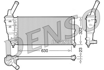 Радиатор охлаждения DENSO DRM13005