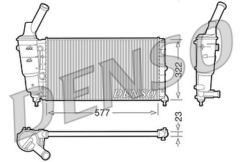 Радиатор охлаждения DENSO DRM13006