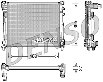 Радиатор охлаждения DENSO DRM13014