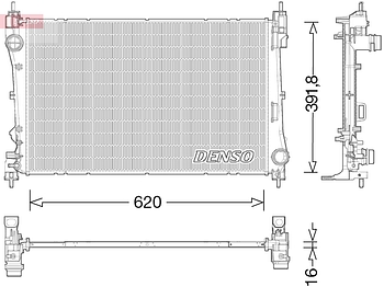 Радиатор охлаждения DENSO DRM13017