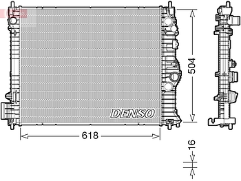 Радиатор охлаждения DENSO DRM15010