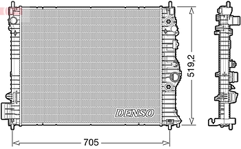 Радиатор охлаждения DENSO DRM15012