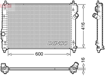 Радиатор охлаждения DENSO DRM15015