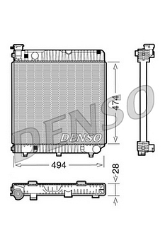 Радиатор охлаждения DENSO DRM17001