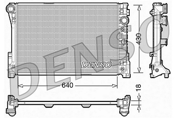 Радиатор охлаждения DENSO DRM17005