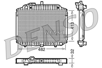 Радиатор охлаждения DENSO DRM17010