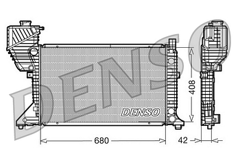 Радиатор охлаждения DENSO DRM17011
