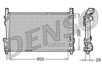 Радиатор охлаждения DENSO DRM17013