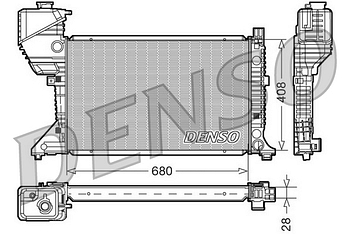 Радиатор охлаждения DENSO DRM17015
