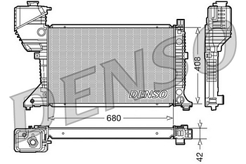 Радиатор охлаждения DENSO DRM17017