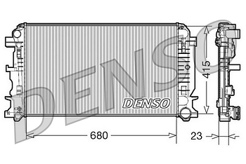 Радиатор охлаждения DENSO DRM17018