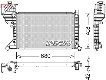 Радиатор охлаждения DENSO DRM17019