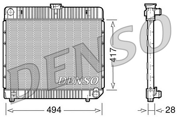 Радиатор охлаждения DENSO DRM17020