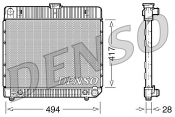Радиатор охлаждения DENSO DRM17021