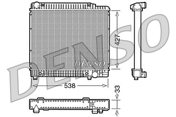 Радиатор охлаждения DENSO DRM17022