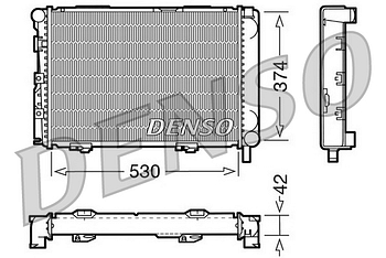 Радиатор охлаждения DENSO DRM17025