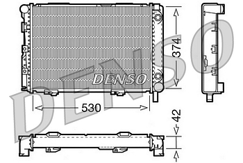 Радиатор охлаждения DENSO DRM17026