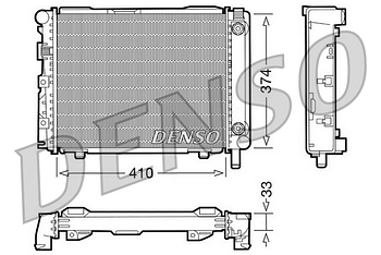 Радиатор охлаждения DENSO DRM17029