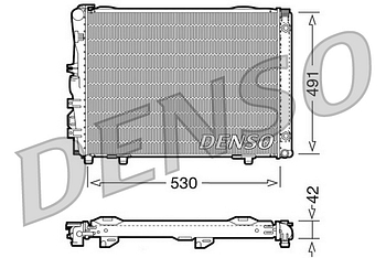 Радиатор охлаждения DENSO DRM17030