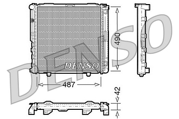 Радиатор охлаждения DENSO DRM17031