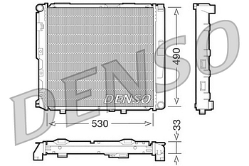 Радиатор охлаждения DENSO DRM17038