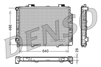 Радиатор охлаждения DENSO DRM17041