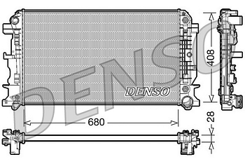 Радиатор охлаждения DENSO DRM17044