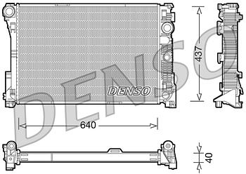 Радиатор охлаждения DENSO DRM17045