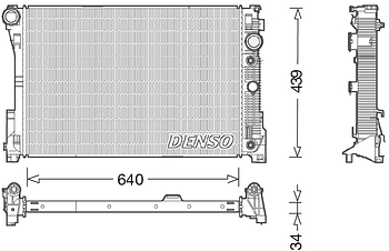 Радиатор охлаждения DENSO DRM17048