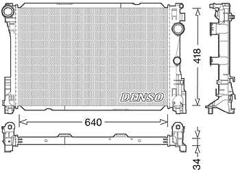 Радиатор охлаждения DENSO DRM17049