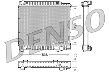 Радиатор охлаждения DENSO DRM17050