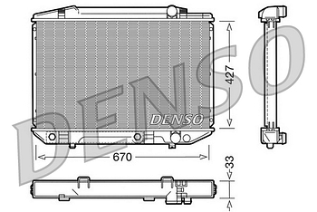 Радиатор охлаждения DENSO DRM17051